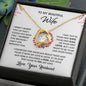 Beautiful Wife Can't Live Without You Gift - Forever Love Necklace