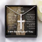 [50% OFF TODAY] TO MY SON - ARTISAN CRAFTED CROSS NECKLACE