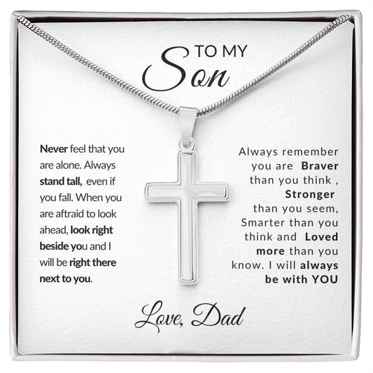 Almost Sold Out -  TO MY SON - CROSS NECKLACE
