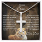 [50% OFF TODAY] TO MY SON - ARTISAN CRAFTED CROSS NECKLACE