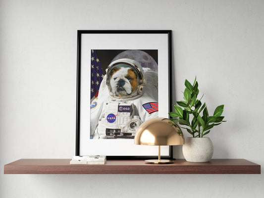 SEE YOUR BELOVED DOG EXPLORE SPACE IN THIS BEAUTIFUL CANVAS