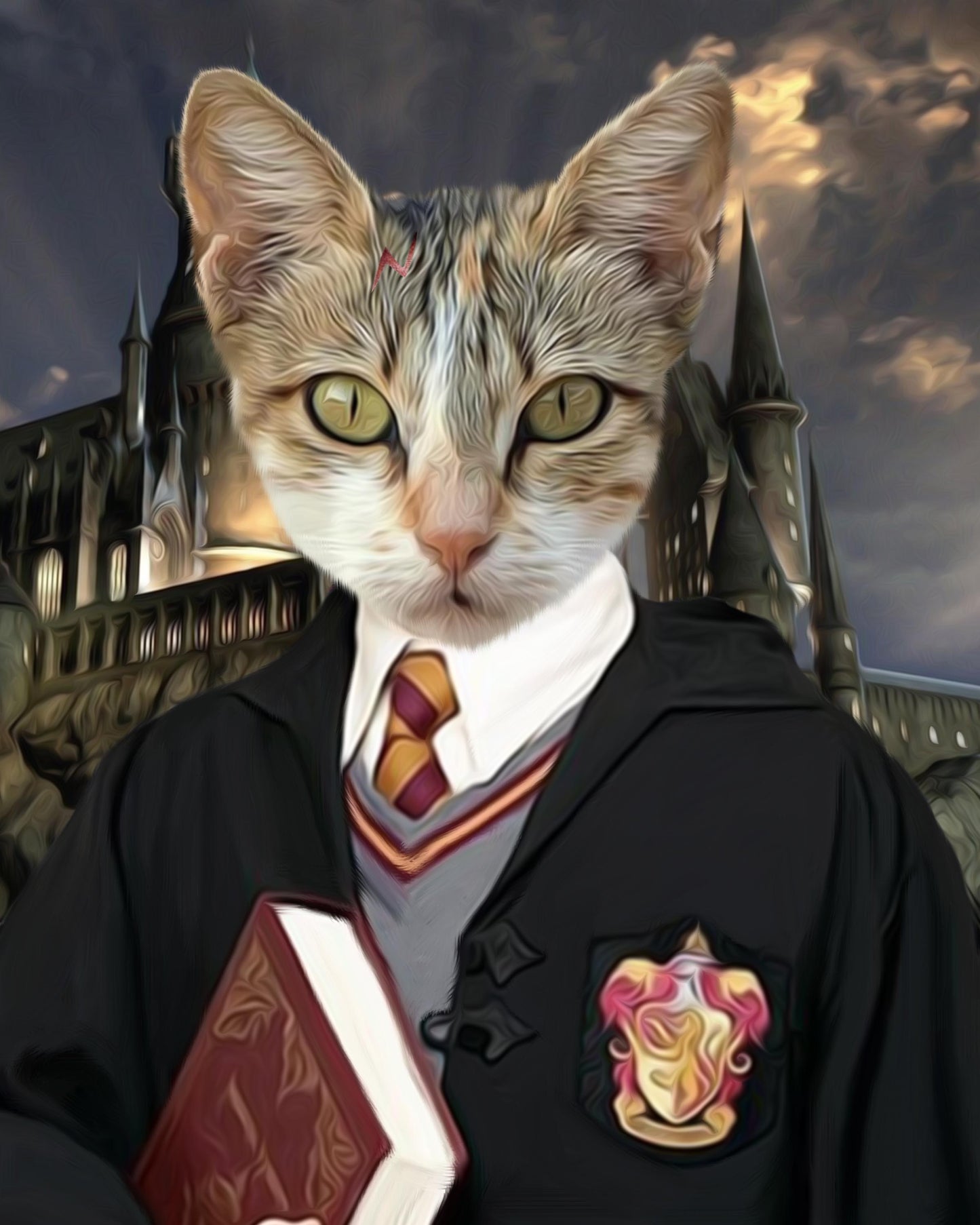 SEE YOUR BELOVED CAT AS THE LITTLE MAGICIAN ON CANVAS