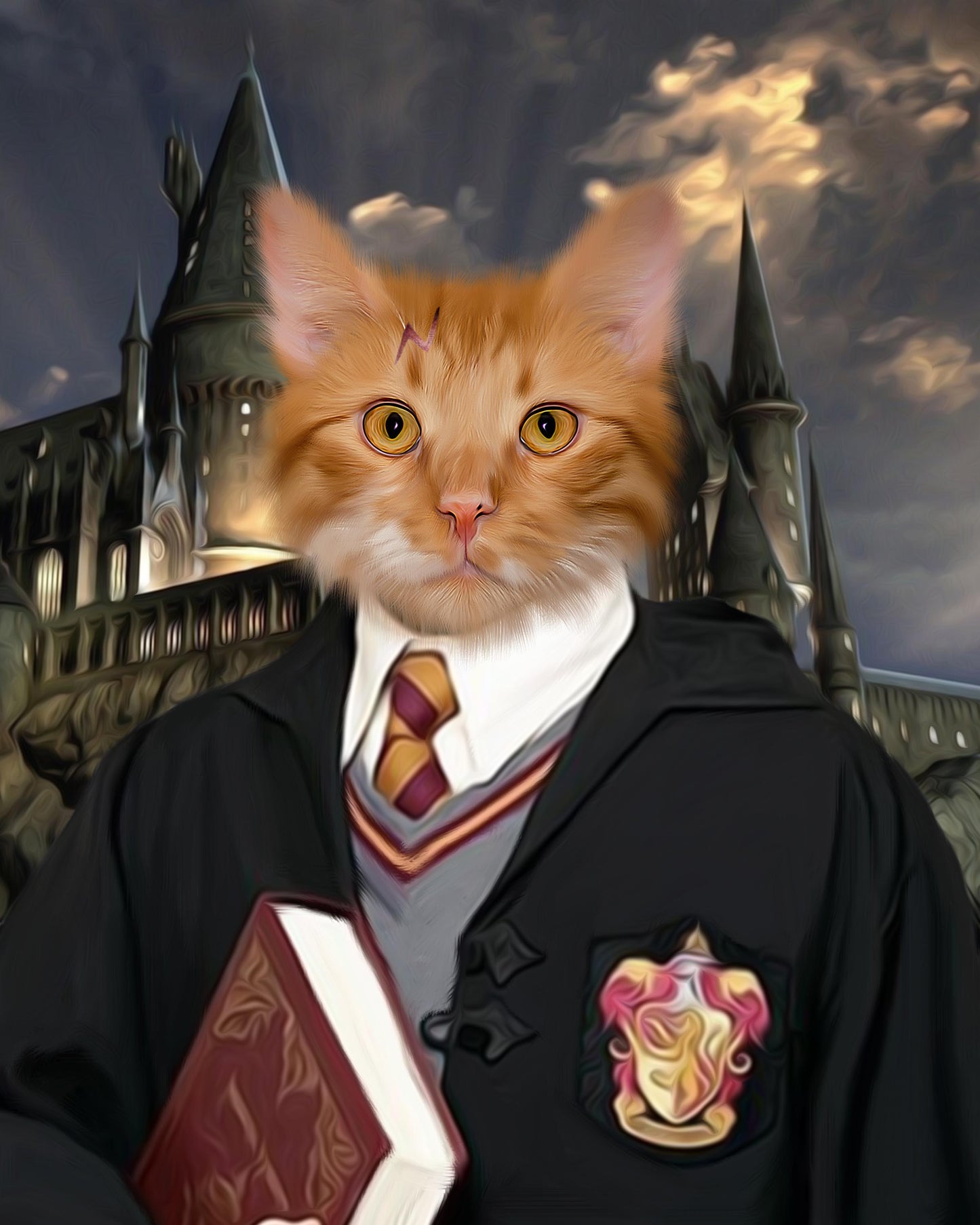 SEE YOUR BELOVED CAT AS THE LITTLE MAGICIAN ON CANVAS