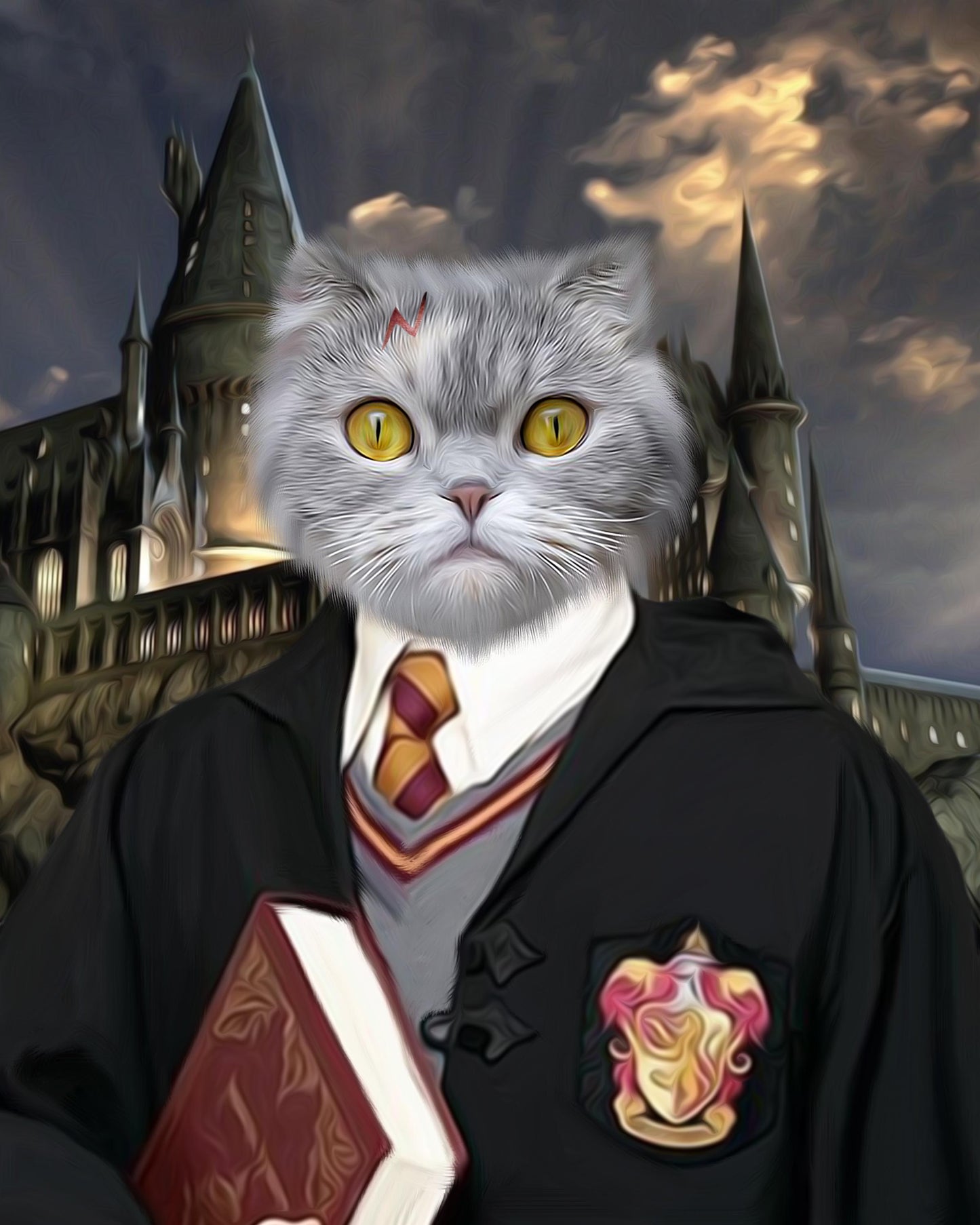 SEE YOUR BELOVED CAT AS THE LITTLE MAGICIAN ON CANVAS