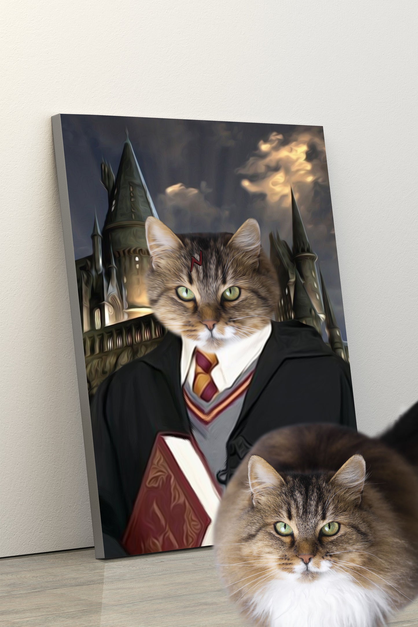 SEE YOUR BELOVED CAT AS THE LITTLE MAGICIAN ON CANVAS