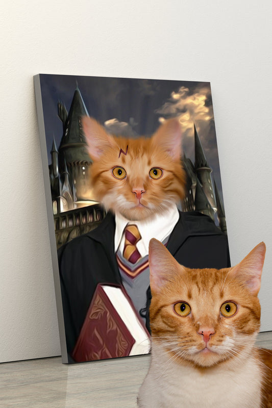 SEE YOUR BELOVED CAT AS THE LITTLE MAGICIAN ON CANVAS