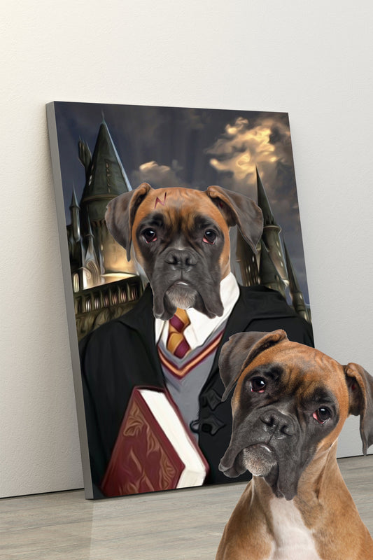 SEE YOUR BELOVED DOG AS THE LITTLE MAGICIAN ON CANVAS