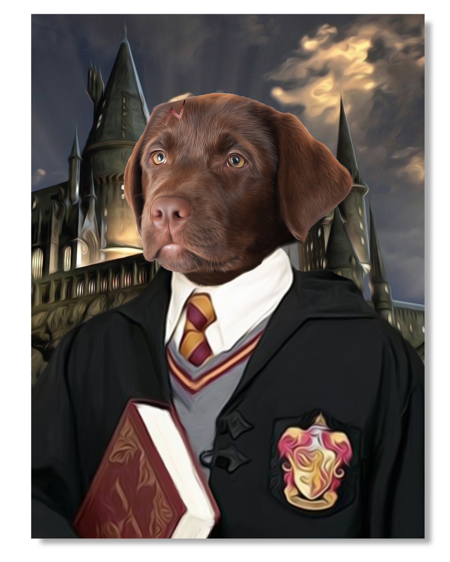 SEE YOUR BELOVED DOG AS THE LITTLE MAGICIAN ON CANVAS