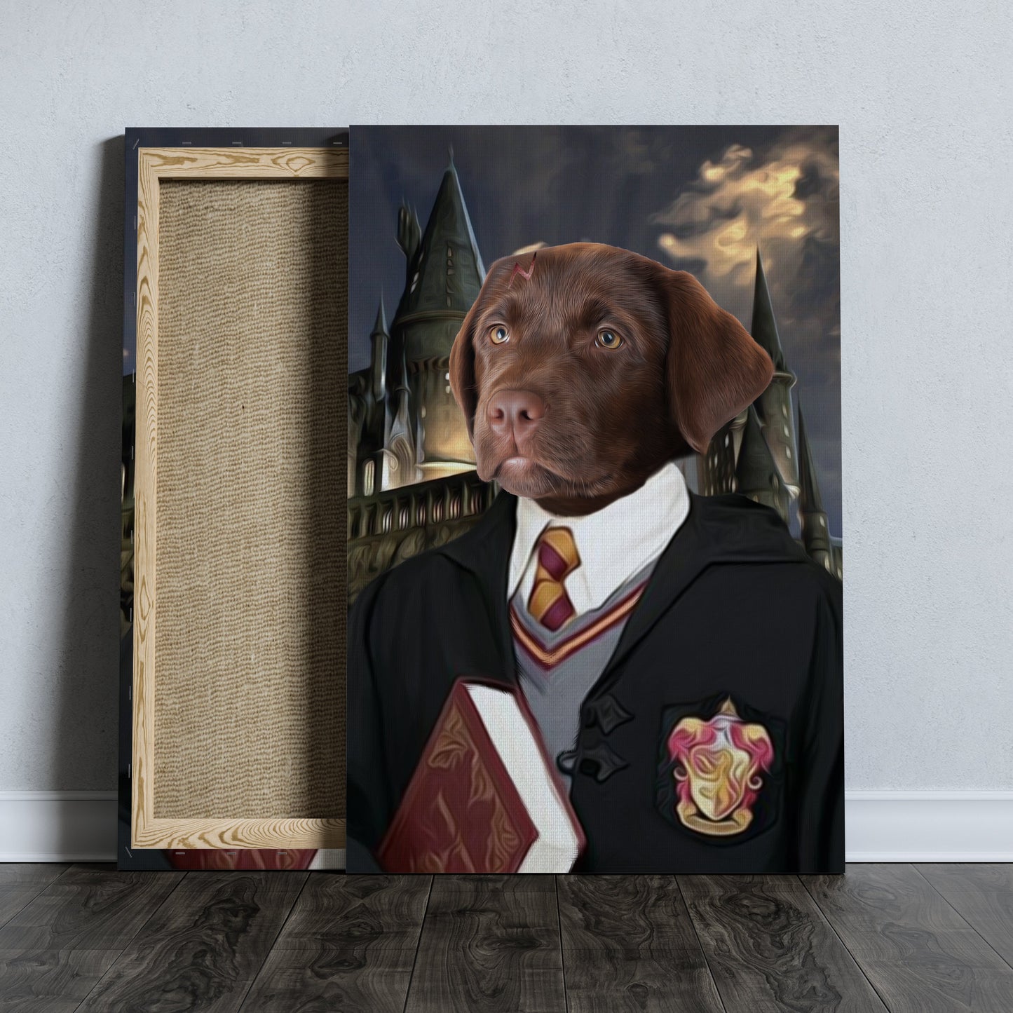 SEE YOUR BELOVED DOG AS THE LITTLE MAGICIAN ON CANVAS